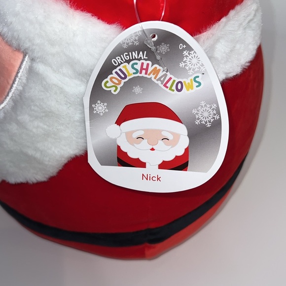 🎄NWT SQUISHMALLOW 12” SANTA CLAUS OFFICIAL KELLYTOY PLUSH - Picture 14 of 16